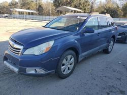 Salvage cars for sale at Savannah, GA auction: 2011 Subaru Outback 3.6R Limited