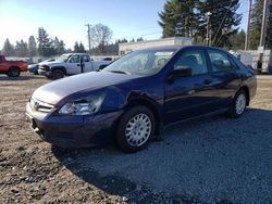 Salvage cars for sale at Graham, WA auction: 2007 Honda Accord Value