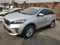 Salvage cars for sale at Wilmington, CA auction: 2019 KIA Sorento L