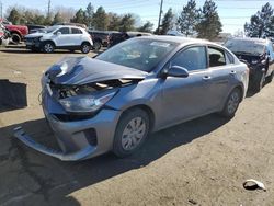 Salvage cars for sale at Denver, CO auction: 2019 KIA Rio S