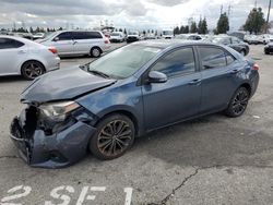 Salvage cars for sale from Copart Rancho Cucamonga, CA: 2015 Toyota Corolla L