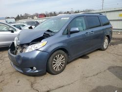 Toyota Sienna XLE salvage cars for sale: 2015 Toyota Sienna XLE