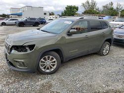 Salvage cars for sale from Copart Opa Locka, FL: 2019 Jeep Cherokee Latitude