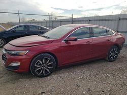 Salvage cars for sale from Copart Houston, TX: 2021 Chevrolet Malibu RS