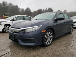 Salvage cars for sale at Mendon, MA auction: 2018 Honda Civic EX