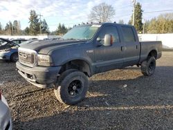 Salvage cars for sale at Graham, WA auction: 2001 Ford F250 Super Duty