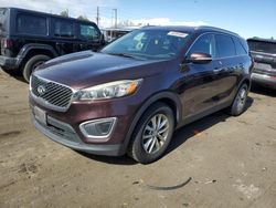 Salvage cars for sale from Copart Denver, CO: 2016 KIA Sorento LX
