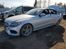 Mercedes-Benz salvage cars for sale: 2015 Mercedes-Benz C 300 4matic