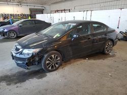 Salvage cars for sale at Candia, NH auction: 2013 Honda Civic EX