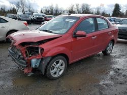 Chevrolet salvage cars for sale: 2009 Chevrolet Aveo LT