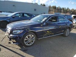 Salvage cars for sale at Exeter, RI auction: 2018 Mercedes-Benz C 300 4matic