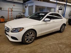 Salvage cars for sale at Wheeling, IL auction: 2016 Mercedes-Benz C 300 4matic