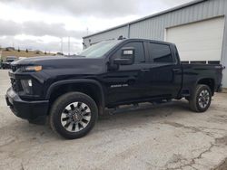 Salvage trucks for sale at Dyer, IN auction: 2022 Chevrolet Silverado K2500 Custom