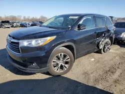 2016 Toyota Highlander XLE en venta en Cahokia Heights, IL