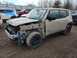 Jeep salvage cars for sale: 2016 Jeep Renegade Sport