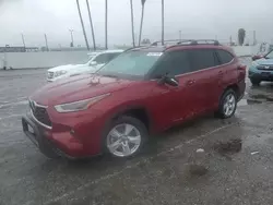 Salvage cars for sale from Copart Van Nuys, CA: 2021 Toyota Highlander Hybrid LE