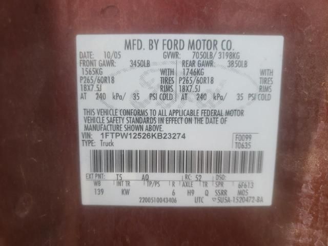 2006 Ford F150 Supercrew