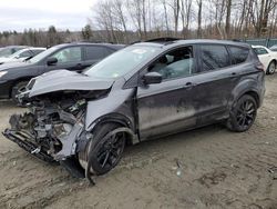 Salvage cars for sale at Candia, NH auction: 2018 Ford Escape SE