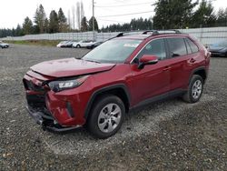 Salvage cars for sale from Copart Graham, WA: 2020 Toyota Rav4 LE