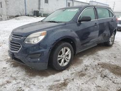 Salvage cars for sale at Chicago Heights, IL auction: 2017 Chevrolet Equinox LS