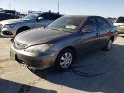 Salvage cars for sale at Grand Prairie, TX auction: 2005 Toyota Camry LE