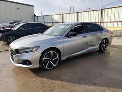 Salvage cars for sale at Haslet, TX auction: 2022 Honda Accord Hybrid Sport