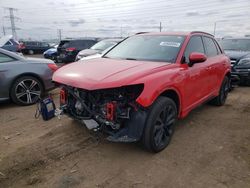 Salvage cars for sale from Copart Elgin, IL: 2021 Audi Q3 Premium Plus S Line 45