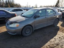 Salvage cars for sale from Copart Bowmanville, ON: 2006 Toyota Corolla CE