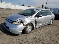 Honda Civic salvage cars for sale: 2006 Honda Civic Hybrid