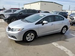 Salvage cars for sale at Haslet, TX auction: 2015 Honda Civic LX