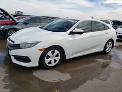Salvage cars for sale at Grand Prairie, TX auction: 2017 Honda Civic LX