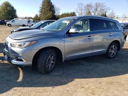 Salvage cars for sale at Finksburg, MD auction: 2017 Infiniti QX60