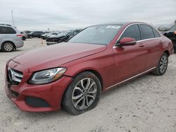 Salvage cars for sale from Copart Houston, TX: 2017 Mercedes-Benz C 300 4matic