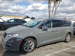 Salvage cars for sale at Van Nuys, CA auction: 2021 Chrysler Pacifica Hybrid Limited