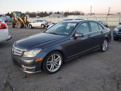 Salvage cars for sale at Pennsburg, PA auction: 2013 Mercedes-Benz C 300 4matic