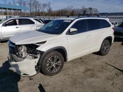 Salvage cars for sale at Spartanburg, SC auction: 2016 Toyota Highlander XLE