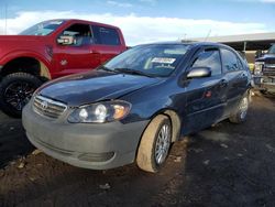Salvage cars for sale from Copart Brighton, CO: 2006 Toyota Corolla CE