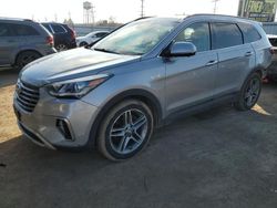 Salvage cars for sale at Dyer, IN auction: 2017 Hyundai Santa FE SE Ultimate