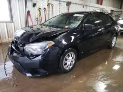 Salvage cars for sale at Elgin, IL auction: 2016 Toyota Corolla L