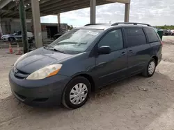 Salvage cars for sale at West Palm Beach, FL auction: 2007 Toyota Sienna CE