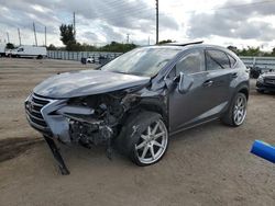 Salvage cars for sale at Miami, FL auction: 2016 Lexus NX 200T Base