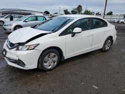 Salvage cars for sale at San Diego, CA auction: 2013 Honda Civic LX