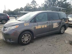 Salvage cars for sale from Copart Savannah, GA: 2015 Toyota Sienna XLE