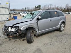 Salvage cars for sale at Lumberton, NC auction: 2017 Dodge Journey SE