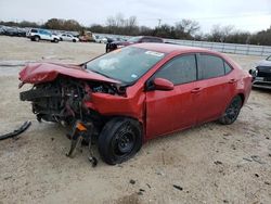 Salvage cars for sale at San Antonio, TX auction: 2017 Toyota Corolla L