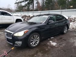 Salvage cars for sale from Copart Lyman, ME: 2018 Infiniti Q70 3.7 Luxe