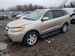 Salvage cars for sale from Copart Chalfont, PA: 2007 Hyundai Santa FE SE