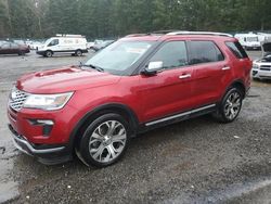 Vehiculos salvage en venta de Copart Graham, WA: 2019 Ford Explorer Platinum