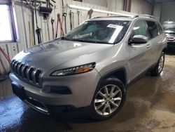 Jeep salvage cars for sale: 2016 Jeep Cherokee Limited