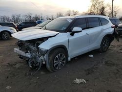 Salvage cars for sale at Baltimore, MD auction: 2022 Toyota Highlander XLE